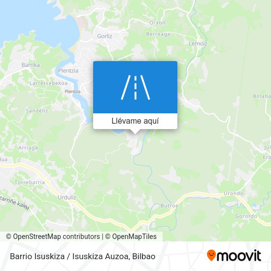 Mapa Barrio Isuskiza / Isuskiza Auzoa