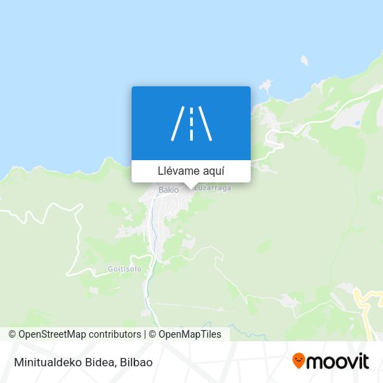 Mapa Minitualdeko Bidea