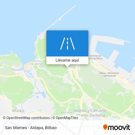 Mapa San Mames - Aldapa