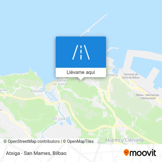 Mapa Atxiga - San Mames