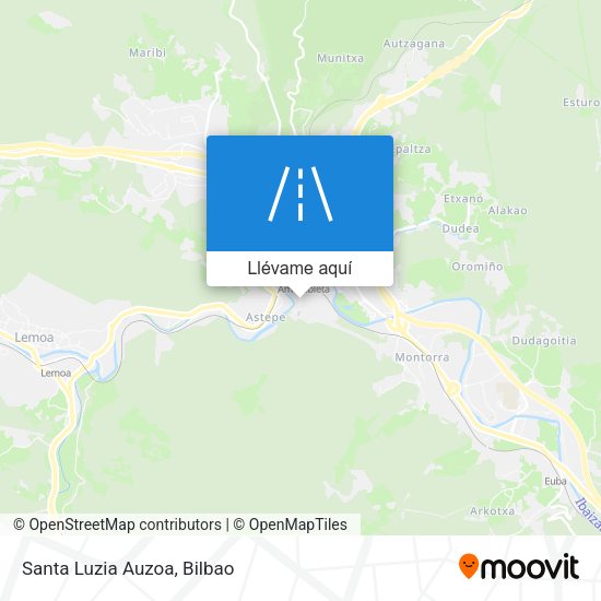Mapa Santa Luzia Auzoa