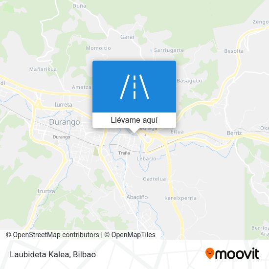 Mapa Laubideta Kalea