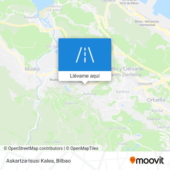 Mapa Askartza-Isusi Kalea