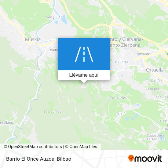 Mapa Barrio El Once Auzoa
