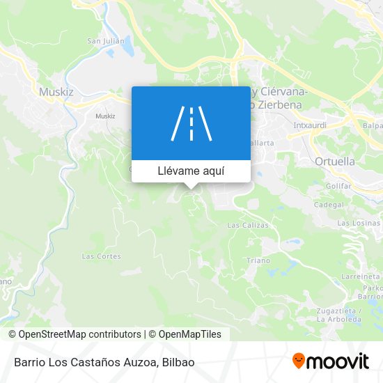 Mapa Barrio Los Castaños Auzoa