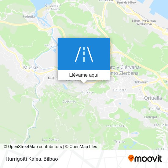 Mapa Iturrigoiti Kalea