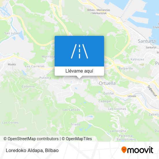 Mapa Loredoko Aldapa
