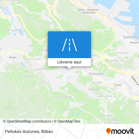 Mapa Peñukas Auzunea