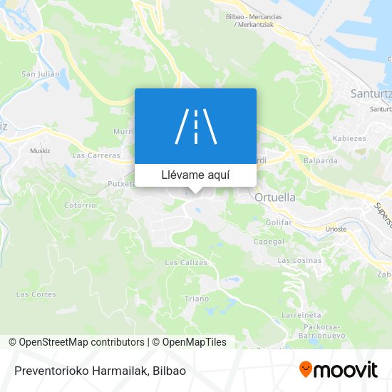Mapa Preventorioko Harmailak