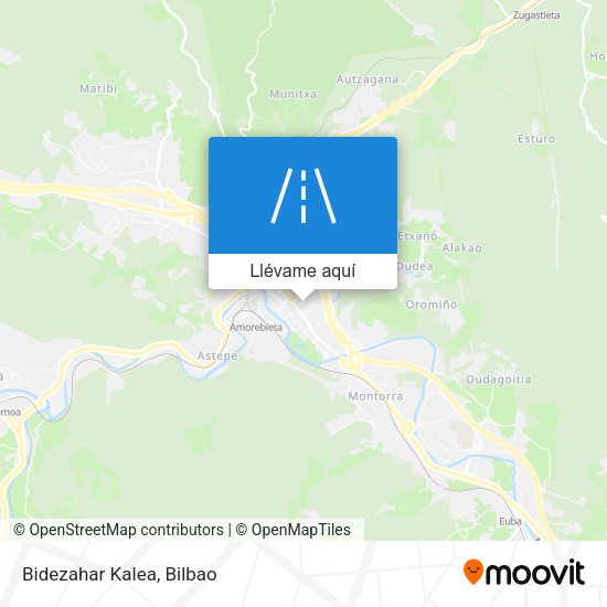 Mapa Bidezahar Kalea