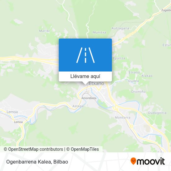 Mapa Ogenbarrena Kalea