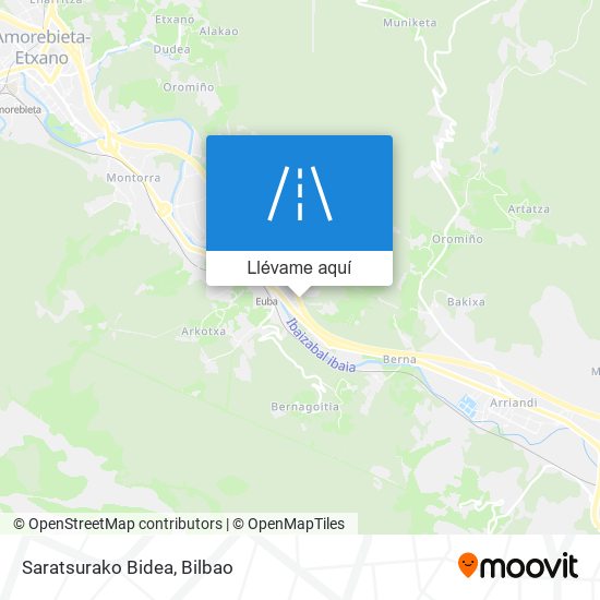 Mapa Saratsurako Bidea