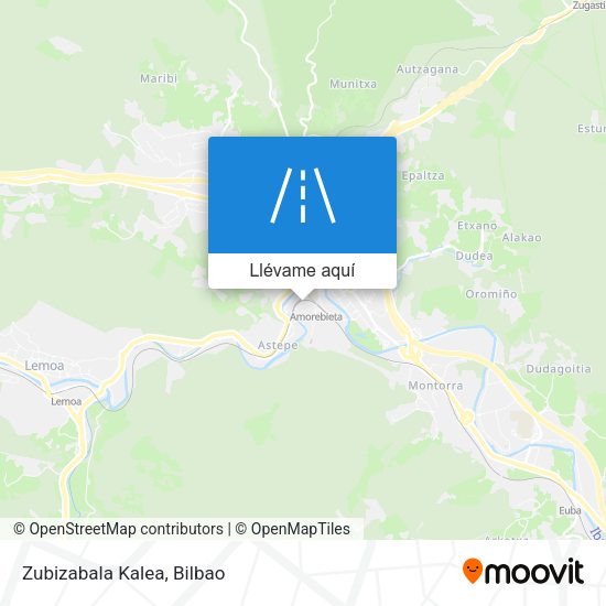 Mapa Zubizabala Kalea