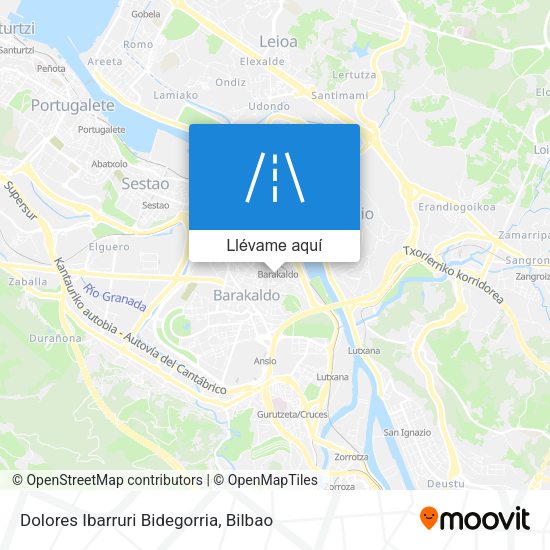 Mapa Dolores Ibarruri Bidegorria