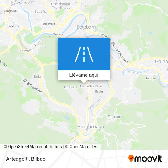 Mapa Arteagoiti