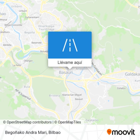 Mapa Begoñako Andra Mari