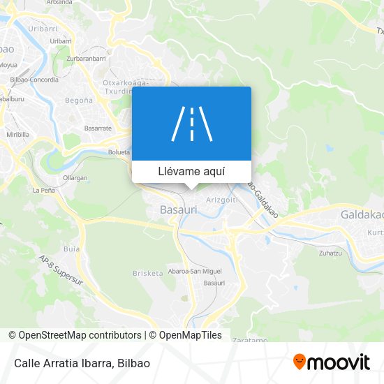 Mapa Calle Arratia Ibarra