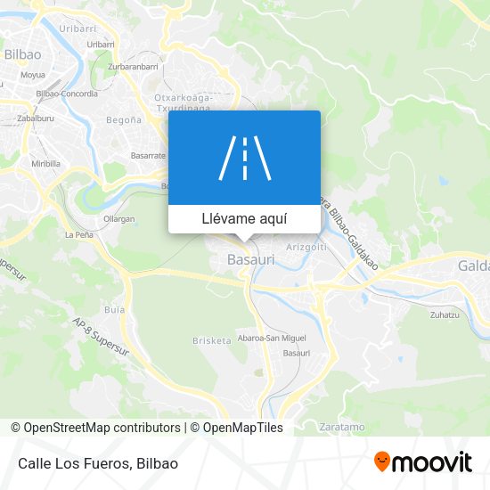 Mapa Calle Los Fueros