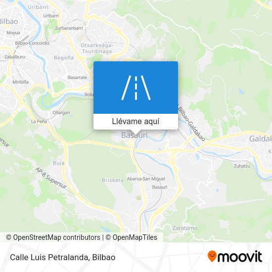 Mapa Calle Luis Petralanda