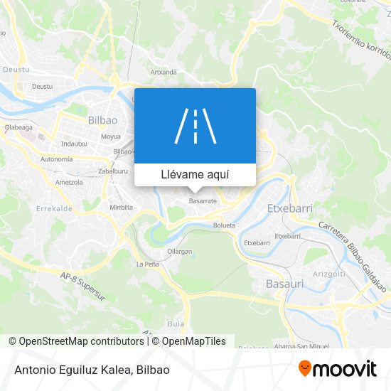 Mapa Antonio Eguiluz Kalea