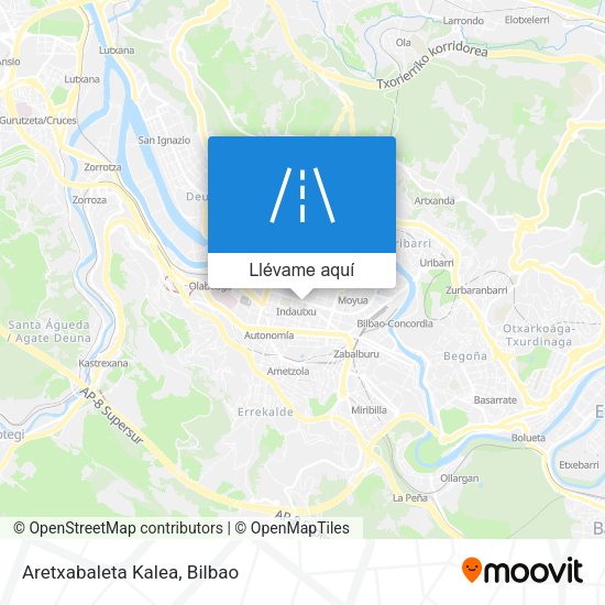 Mapa Aretxabaleta Kalea