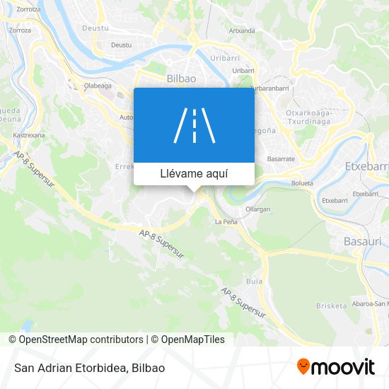 Mapa San Adrian Etorbidea