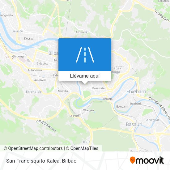 Mapa San Francisquito Kalea