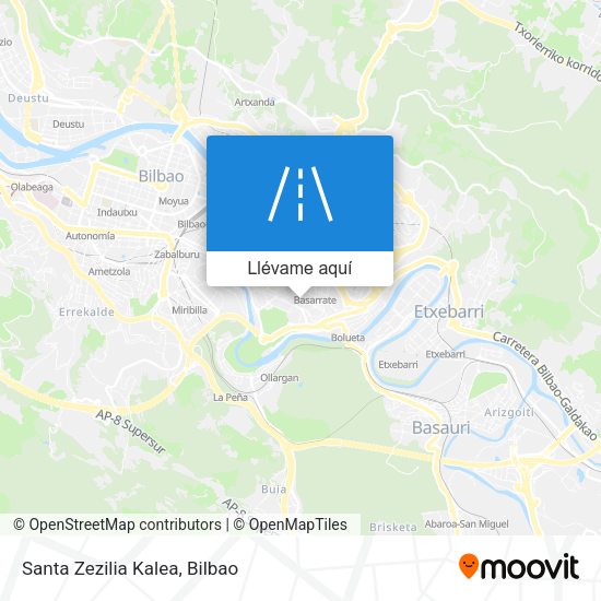 Mapa Santa Zezilia Kalea