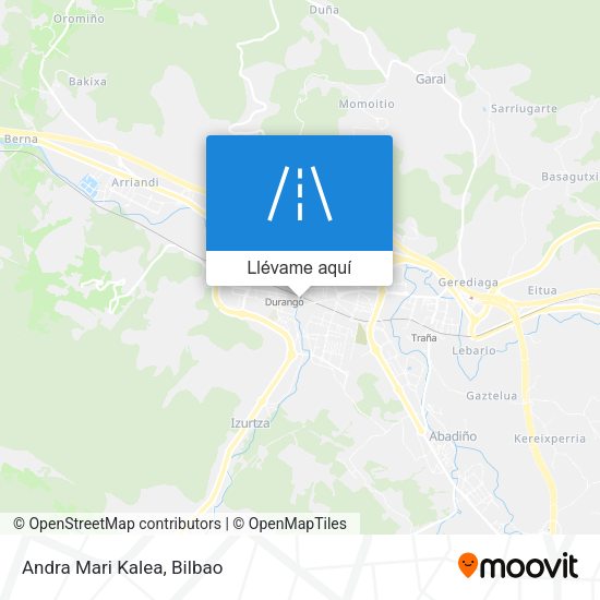 Mapa Andra Mari Kalea