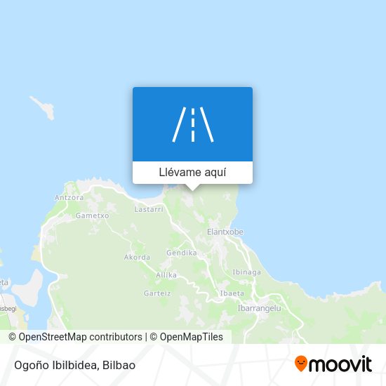 Mapa Ogoño Ibilbidea