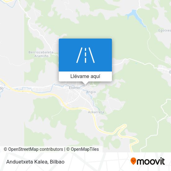 Mapa Anduetxeta Kalea