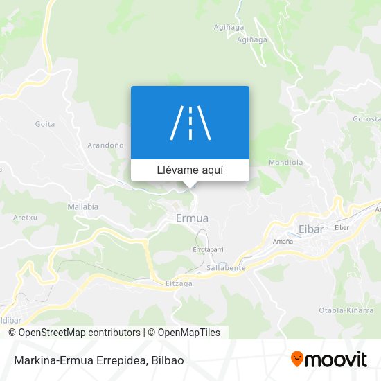 Mapa Markina-Ermua Errepidea