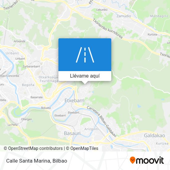 Mapa Calle Santa Marina