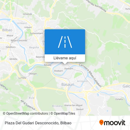 Mapa Plaza Del Gudari Desconocido
