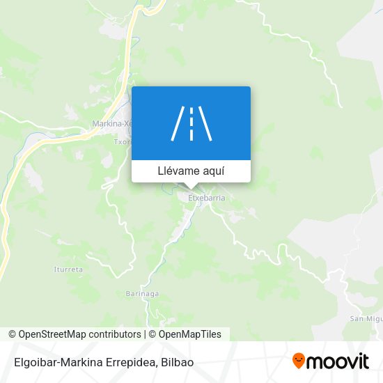 Mapa Elgoibar-Markina Errepidea