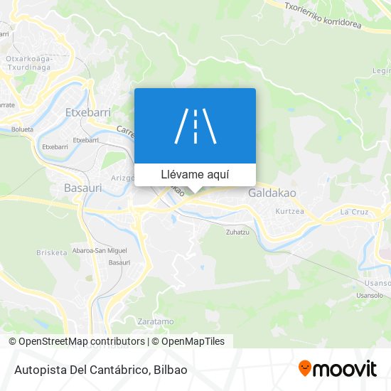 Mapa Autopista Del Cantábrico