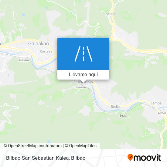 Mapa Bilbao-San Sebastian Kalea