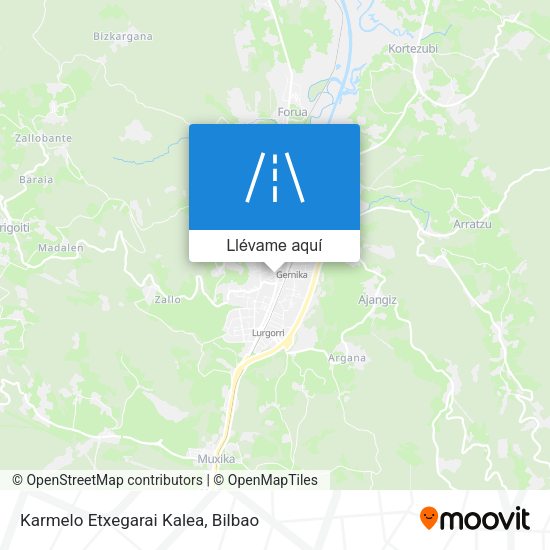 Mapa Karmelo Etxegarai Kalea