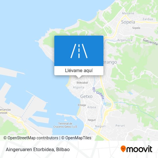 Mapa Aingeruaren Etorbidea