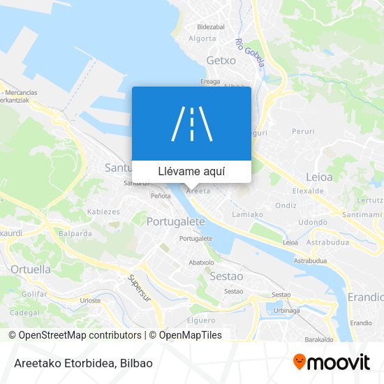 Mapa Areetako Etorbidea