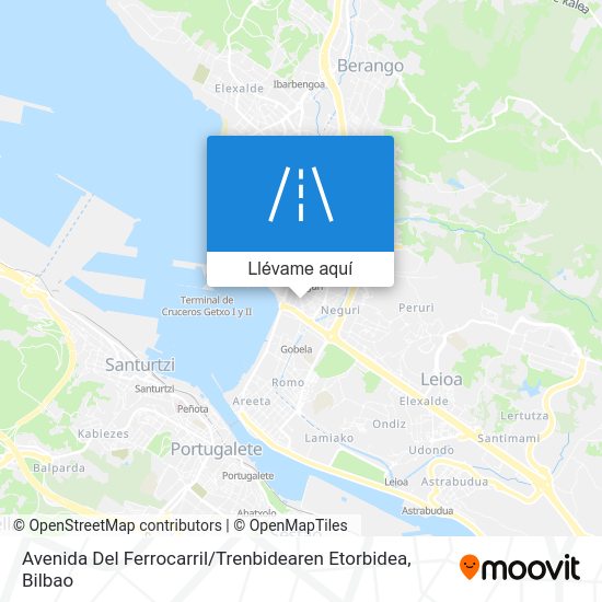 Mapa Avenida Del Ferrocarril / Trenbidearen Etorbidea