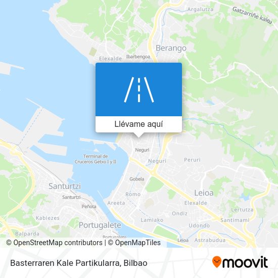 Mapa Basterraren Kale Partikularra