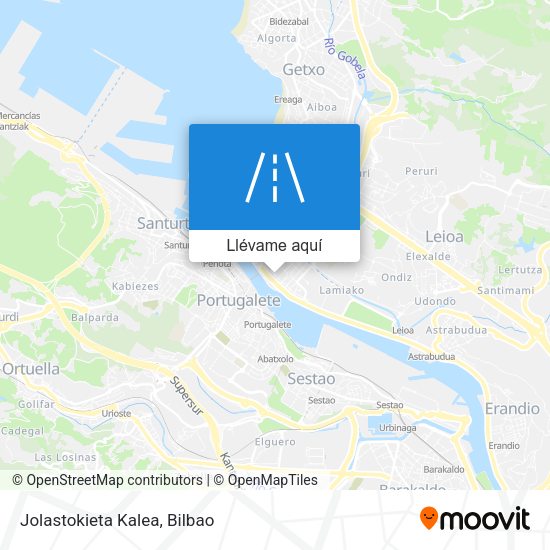 Mapa Jolastokieta Kalea