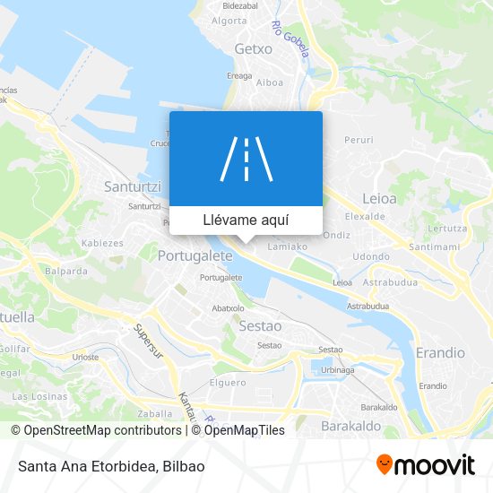 Mapa Santa Ana Etorbidea