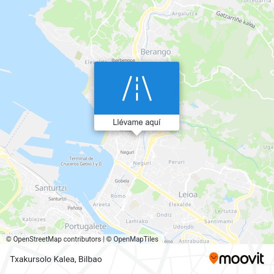 Mapa Txakursolo Kalea