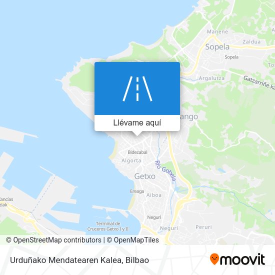 Mapa Urduñako Mendatearen Kalea