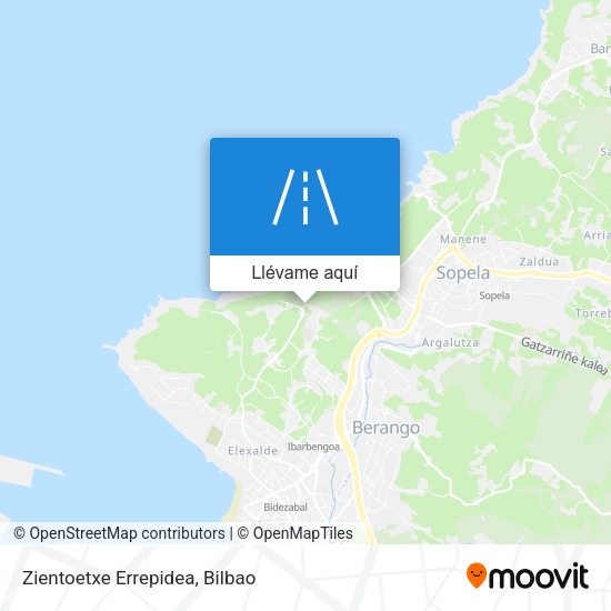 Mapa Zientoetxe Errepidea