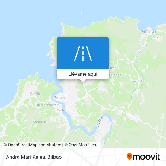 Mapa Andra Mari Kalea