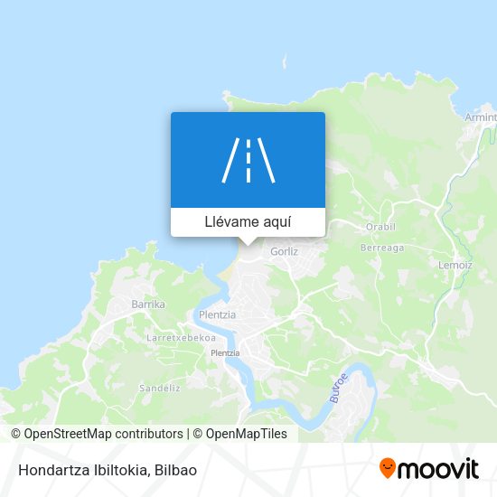 Mapa Hondartza Ibiltokia