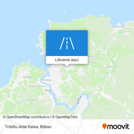 Mapa Tribiñu Alde Kalea